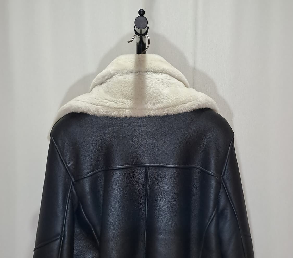 (택포) 램스킨 이중카라 블랙 무스탕 105 B84 상품이미지7