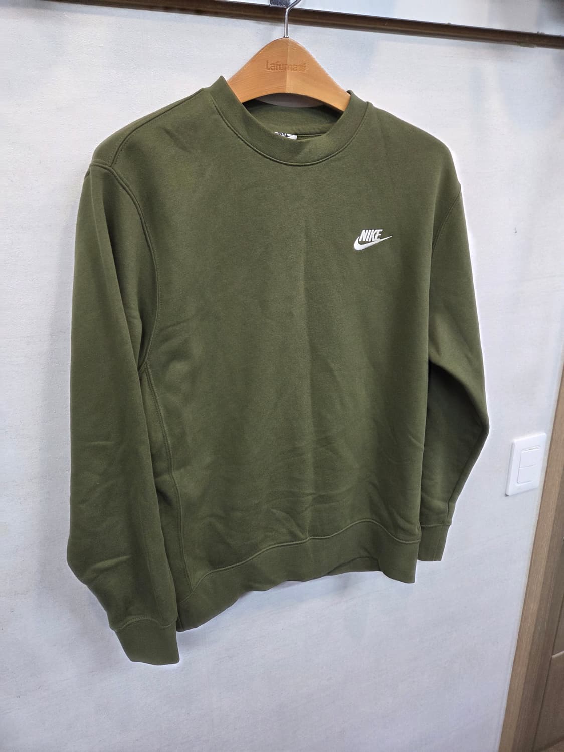 나이키 nsw 안감플리스 맨투맨 m 카키  상품이미지6