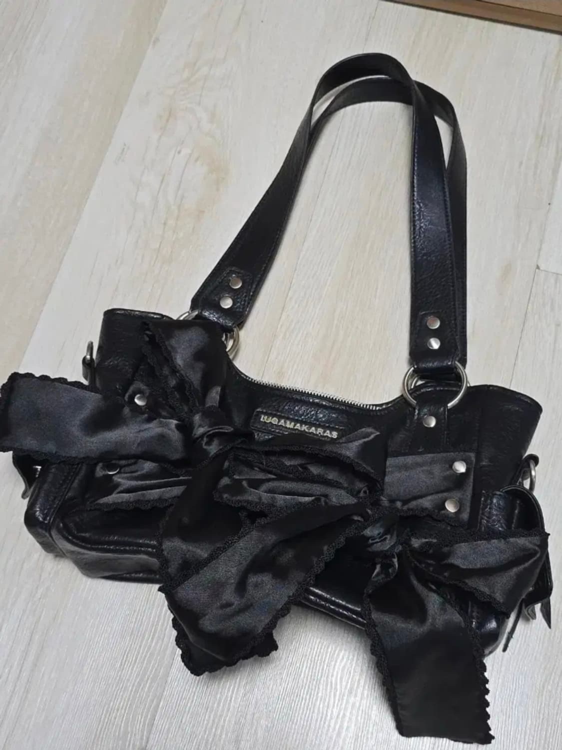 이우가마카라스 리본 숄더백 상품이미지1