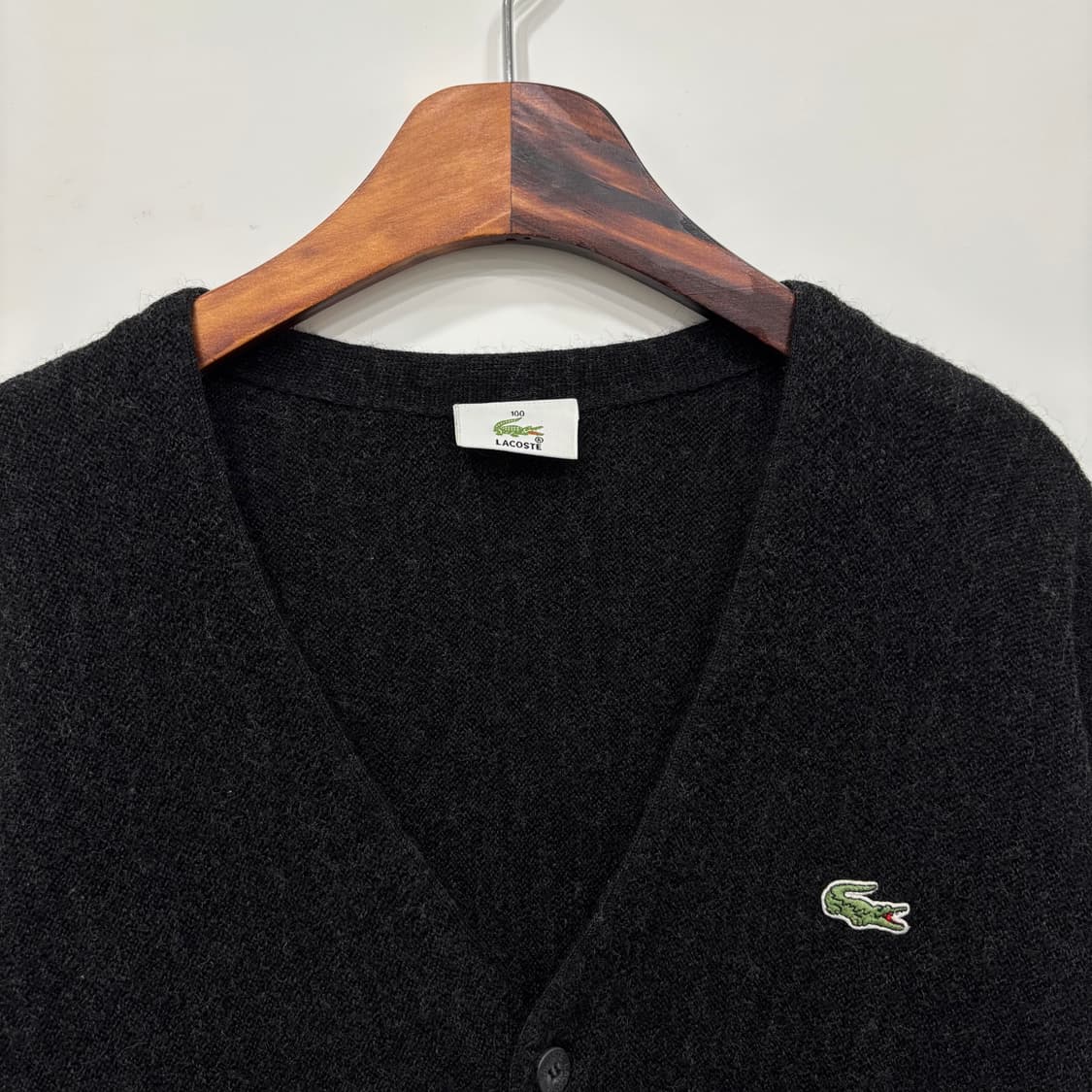 Lacoste 로고패치 여성 울 가디건 상품이미지4