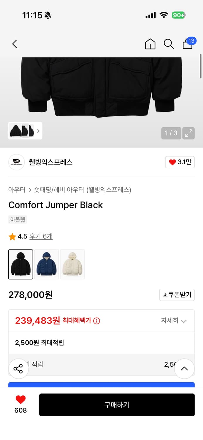 웰빙익스프레스패딩 상품이미지2