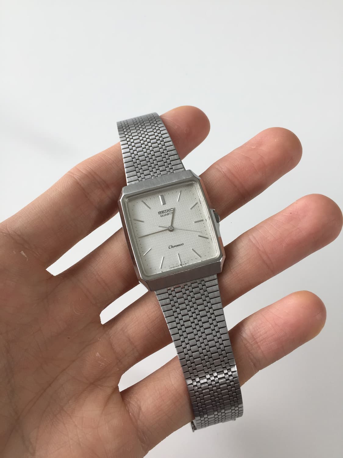 80s seiko chronos slim square quartz 상품이미지3