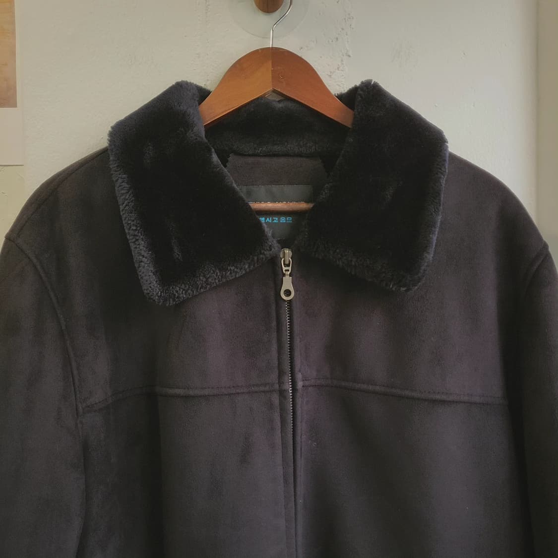 엑시고옴므 리얼 스웨이드 블랙 무스탕 상품이미지4