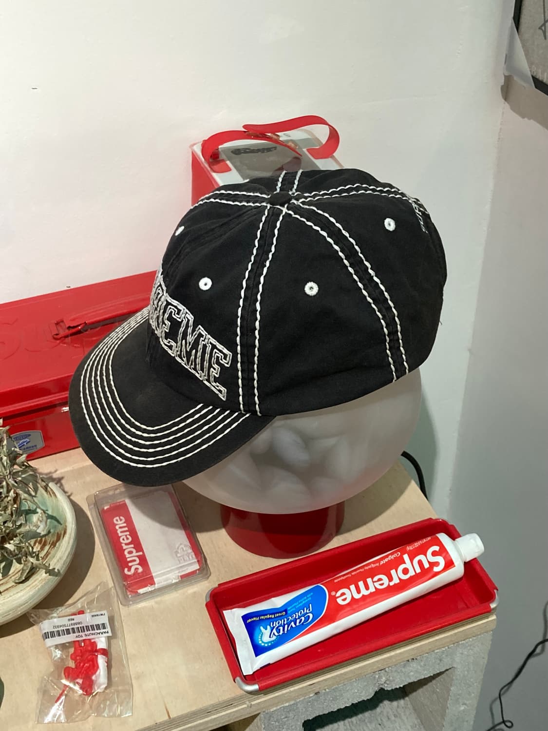 SUPREME big stitch cap 슈프림 빅 스티치 6패널 캡 상품이미지2