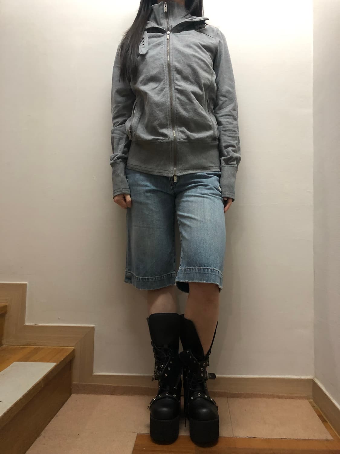 빈티지 리바이스 그레이 펑크 자켓 상품이미지2