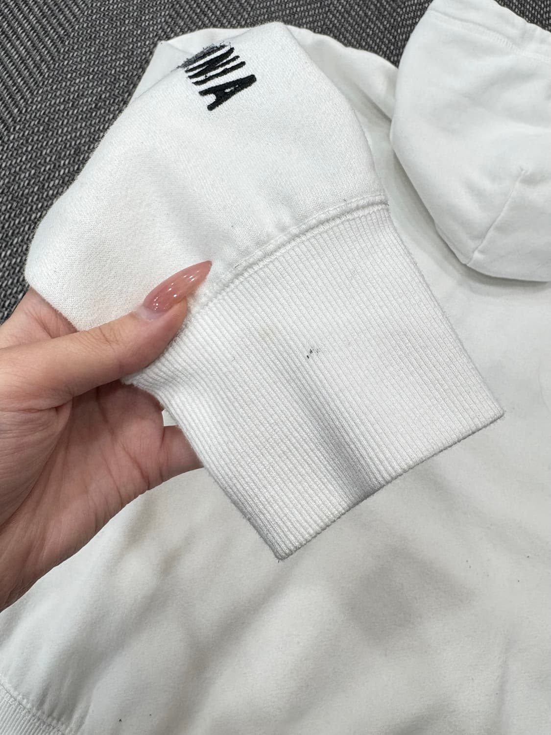 후아유 후드집업 화이트 상품이미지5