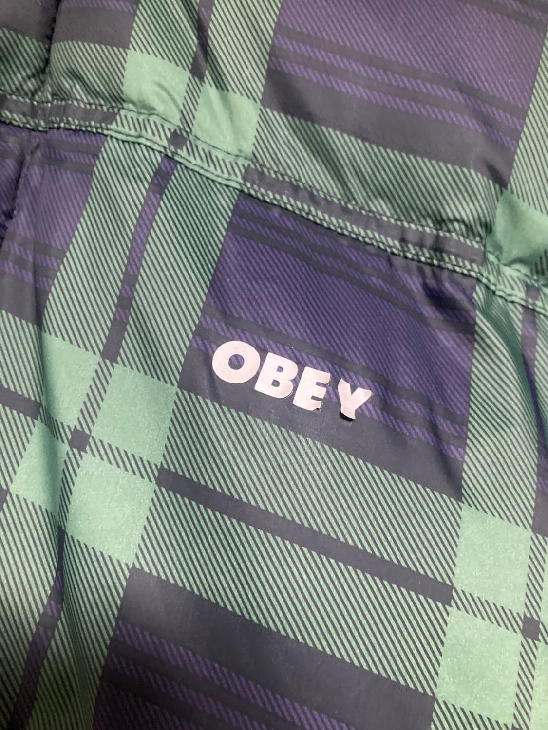 Obey 체크 패딩 상품이미지2