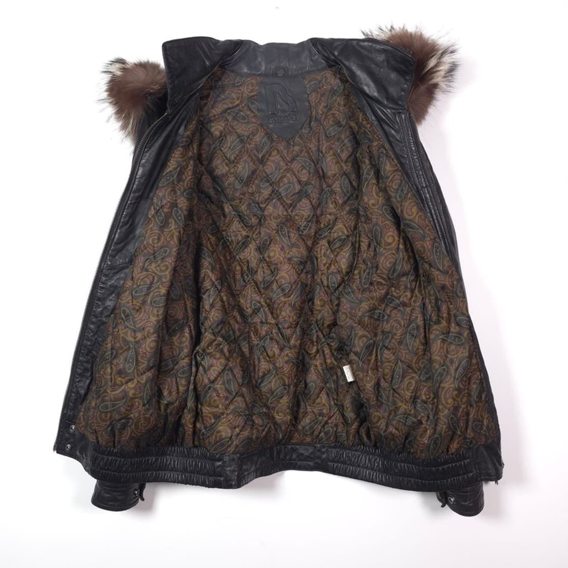 발망 올드스쿨 양가죽 엠보싱 후드 자켓 L 상품이미지5