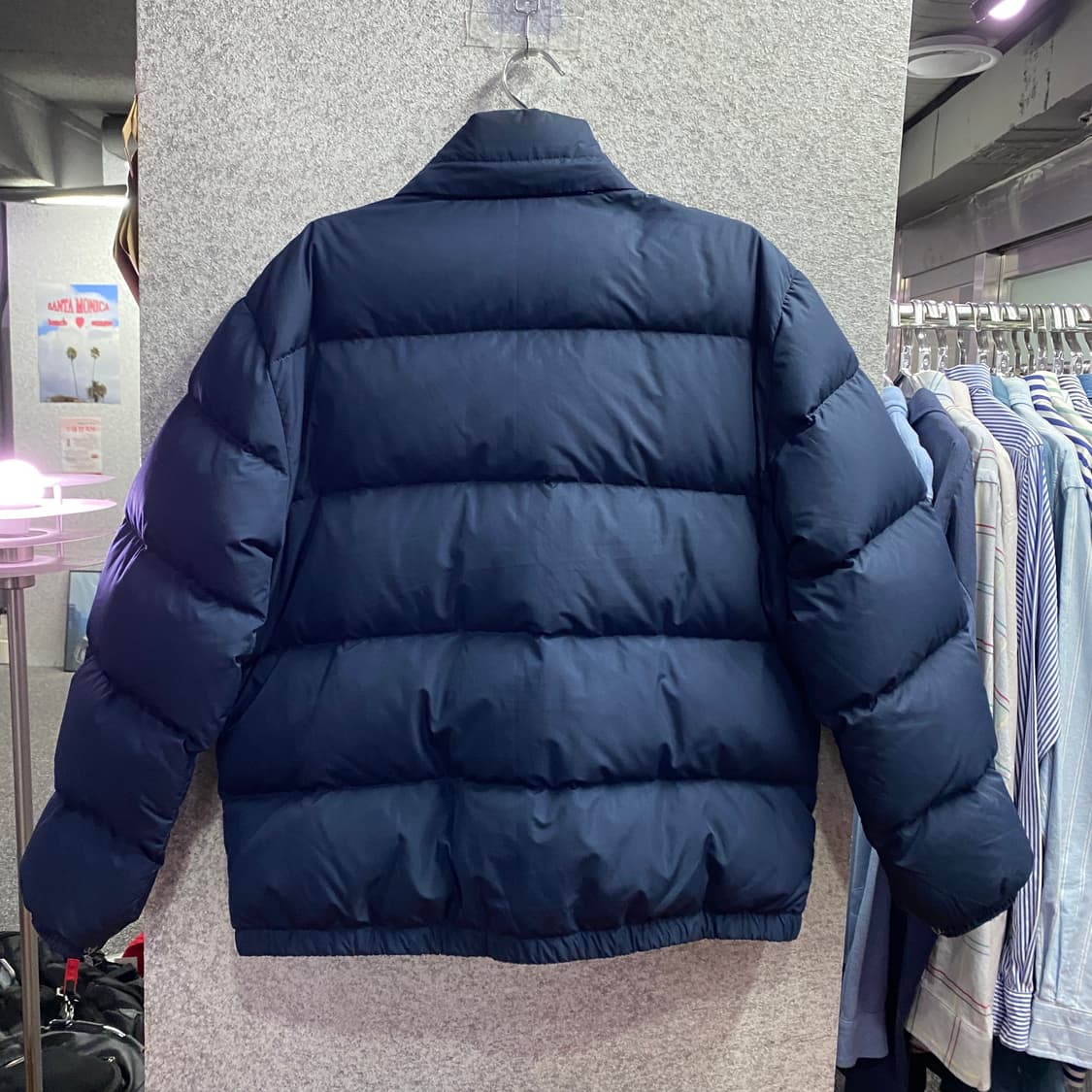 폴로 스몰로고 네이비 구스다운 패딩 B3838 상품이미지4