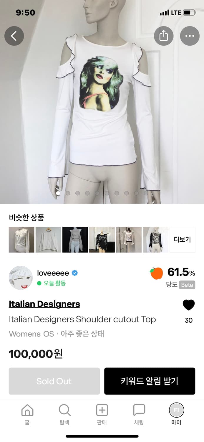 italian designers shoulder cutout top 상품이미지6