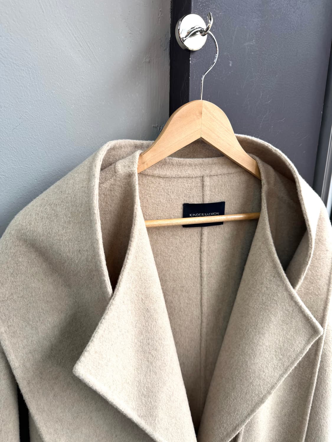 킨더살몬 핸드메이드 머플러 코트 상품이미지6