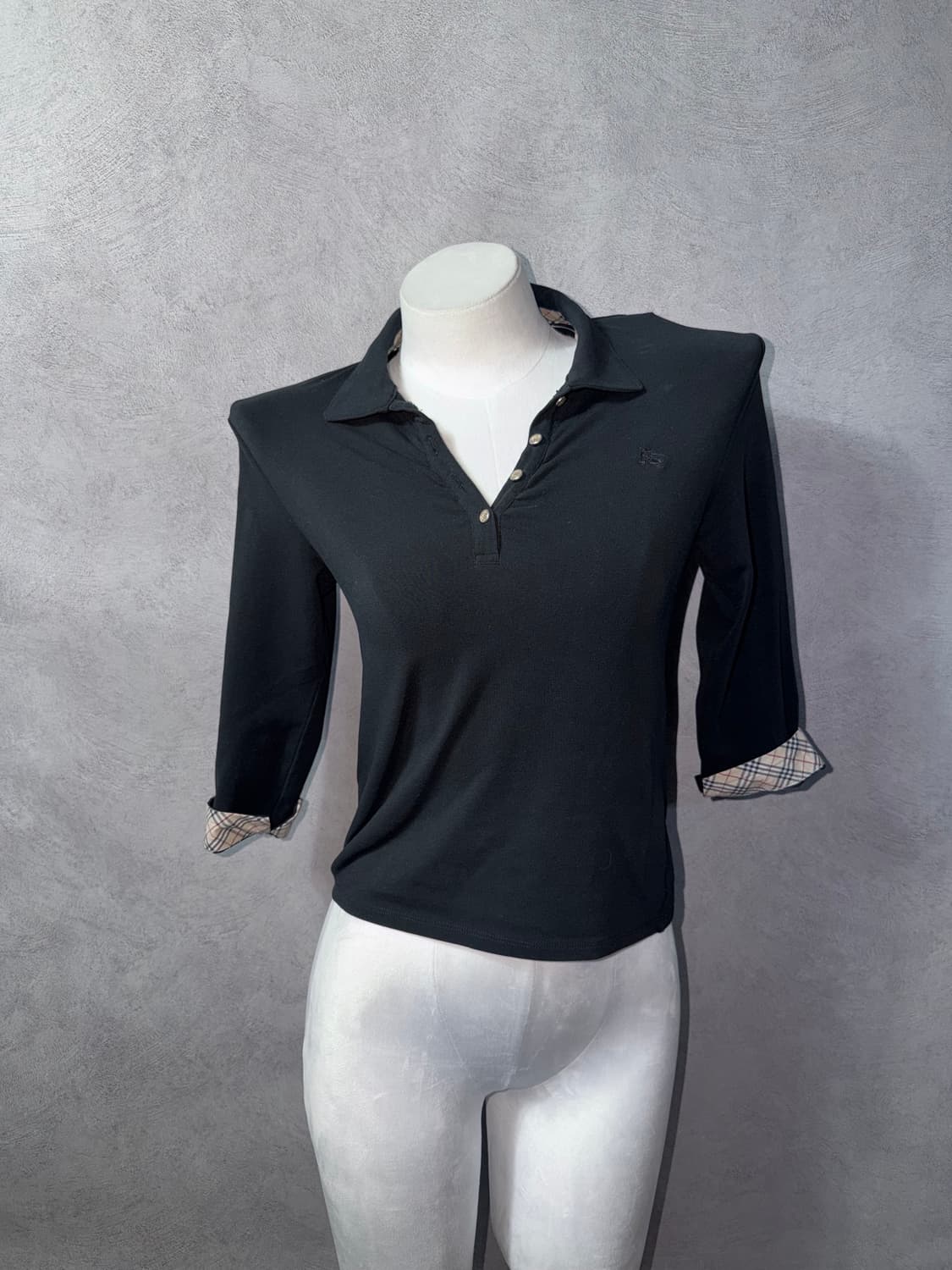 BURBERRY BLUE LABEL Nova Check Polo Top 상품이미지1
