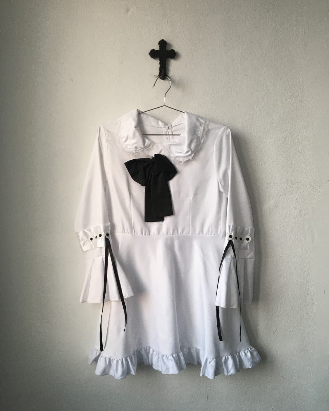 Frill ribbon dress 상품이미지2