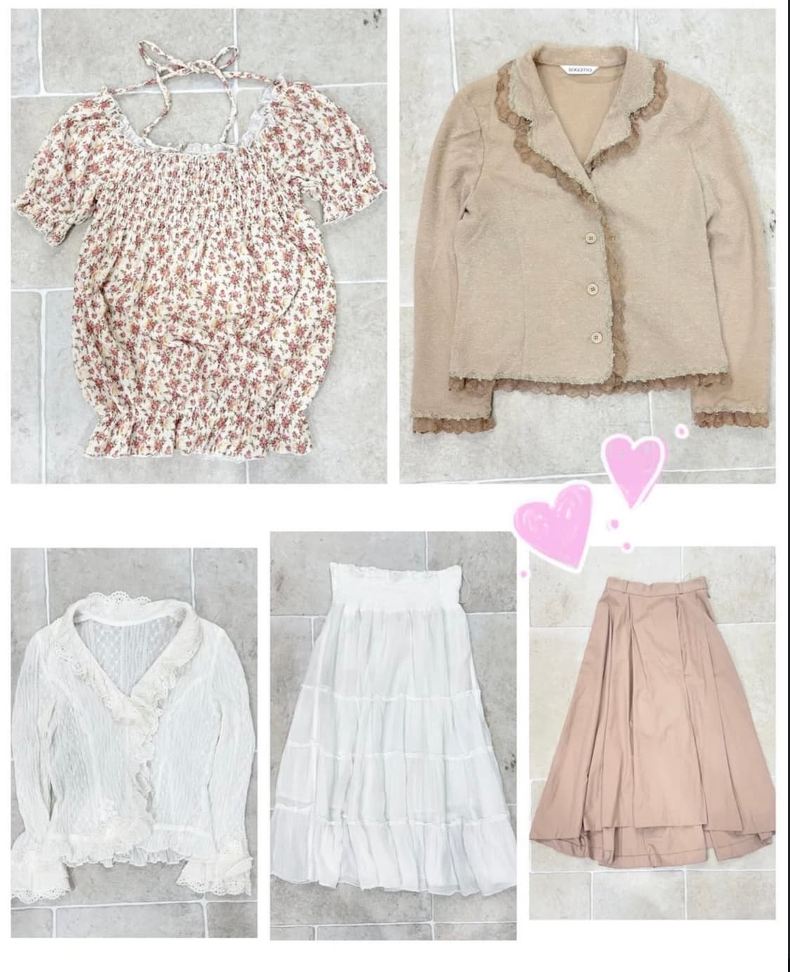 코코모리 빈티지 모리걸 일본 세트 피드 모리룩 상품이미지4