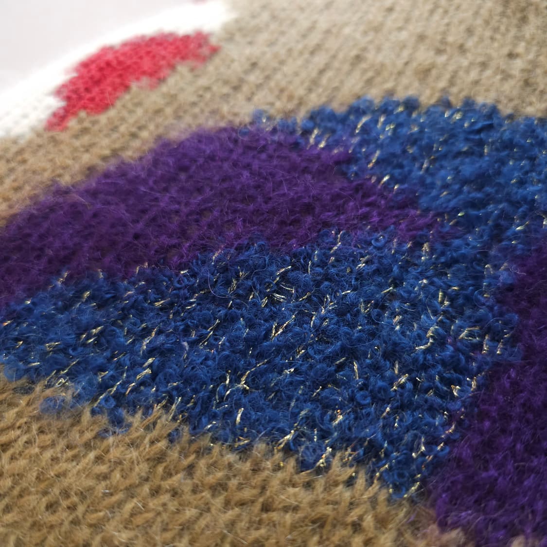 울혼방 버섯 니트 빈티지 루즈핏 스웨터 상품이미지8