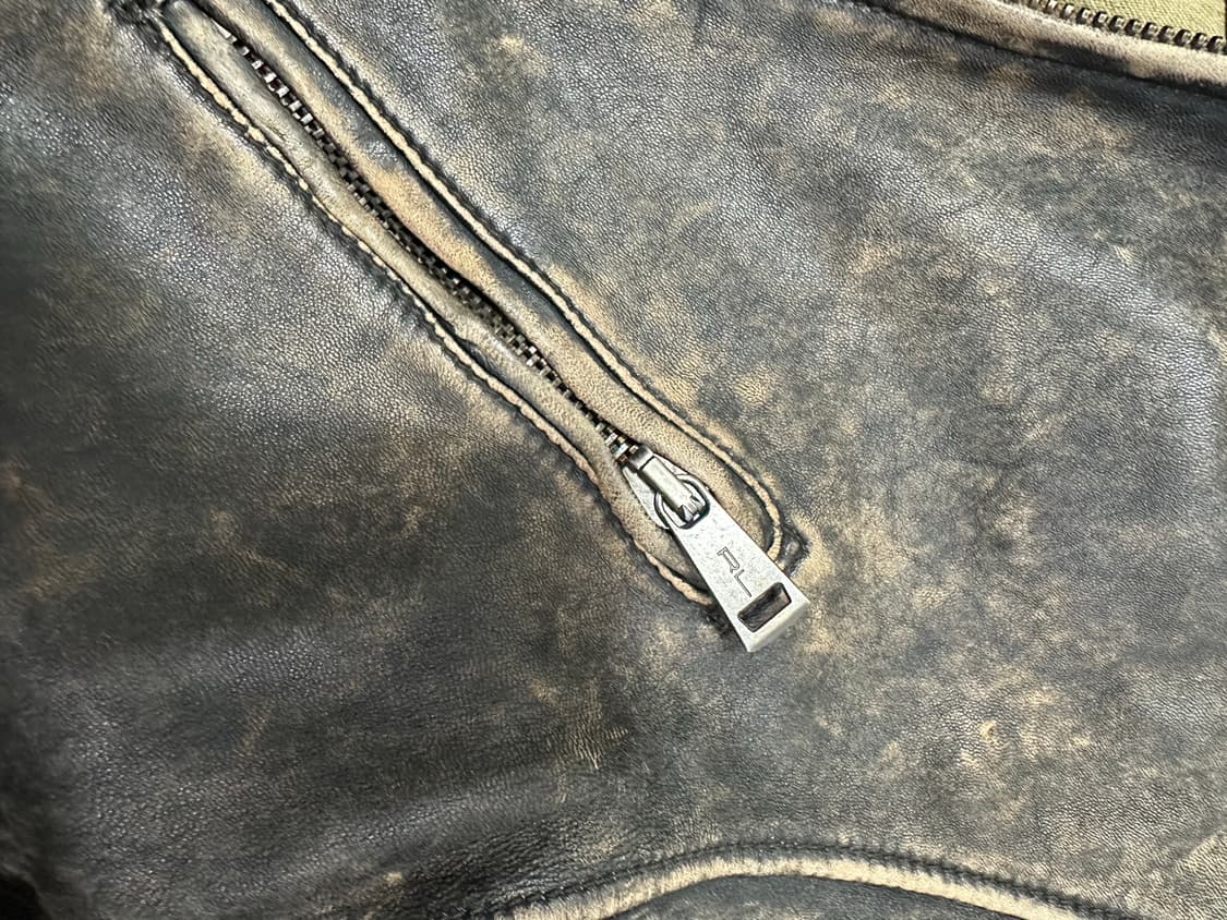 폴로랄프로렌 에이징 한정판 가죽자켓 레더자켓s 상품이미지6