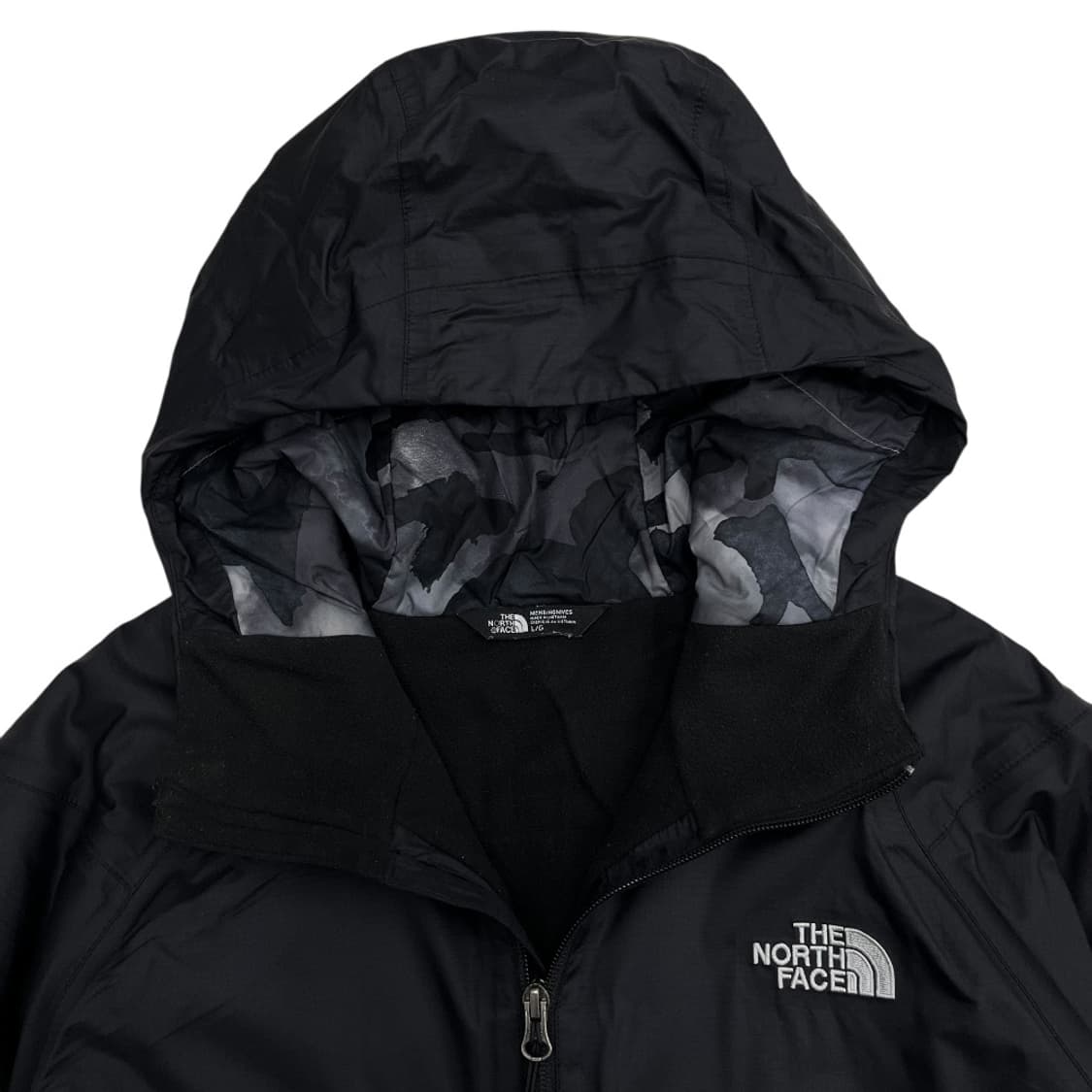 노스페이스 블랙 후드 패딩 바람막이 L 상품이미지5