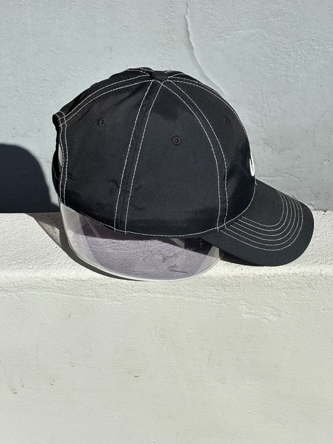 [F] NIKE 나이키 로고 블랙 볼캡 모자 스티치 상품이미지3
