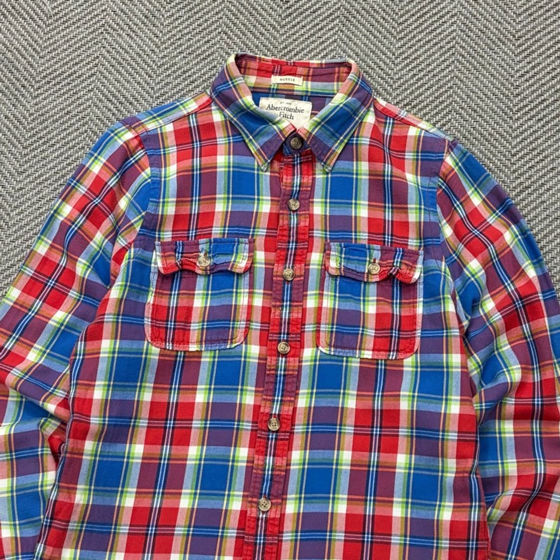 아베크롬비앤피치 체크 셔츠 v2396 상품이미지3