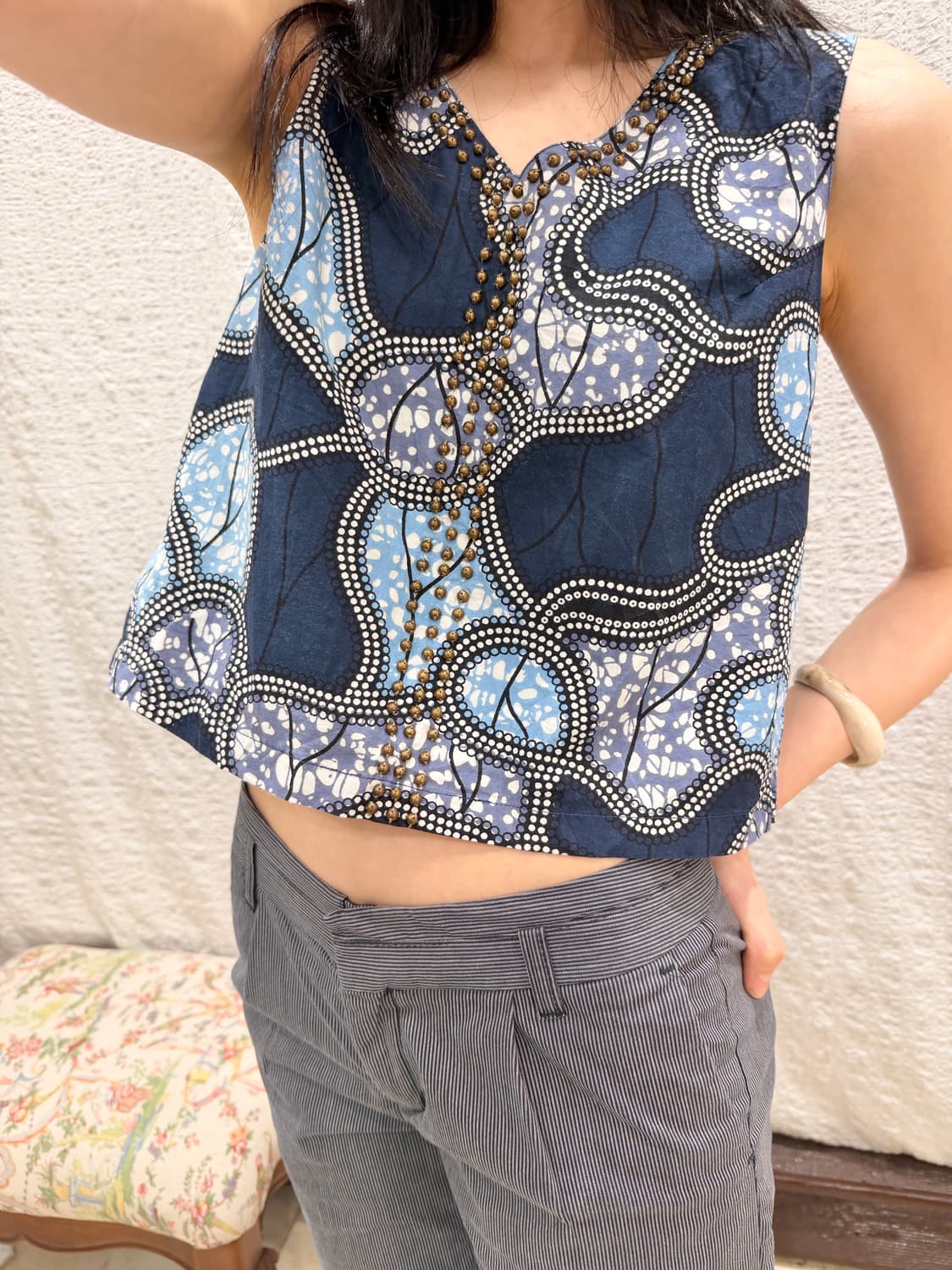 stud lined sleeveless 상품이미지1