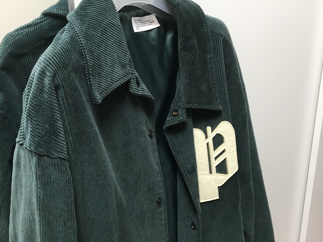 파르티멘토 코듀로이 바시티 자켓 그린  상품이미지3