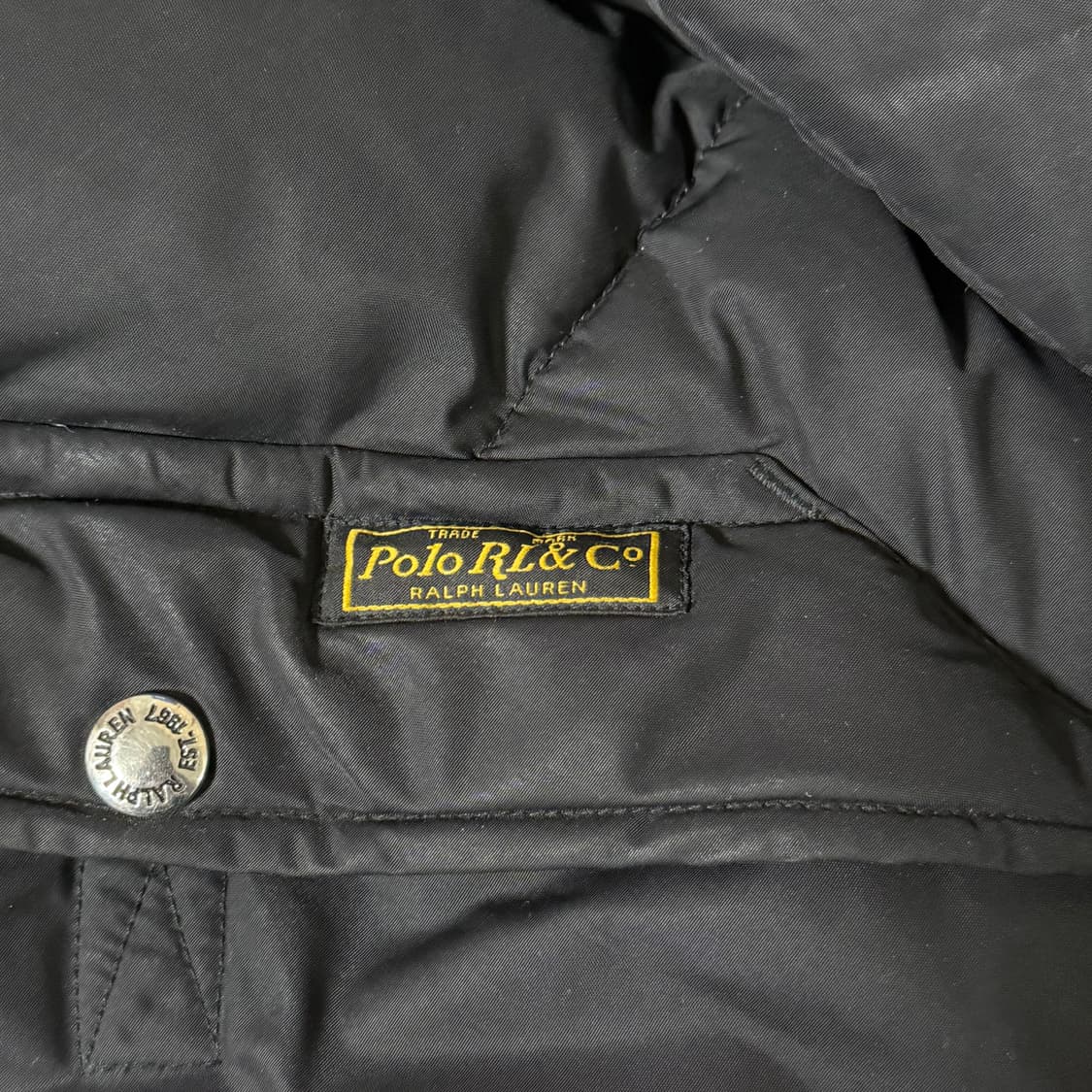 폴로 랄프로렌 블랙 덕다운 패딩 XL 상품이미지6