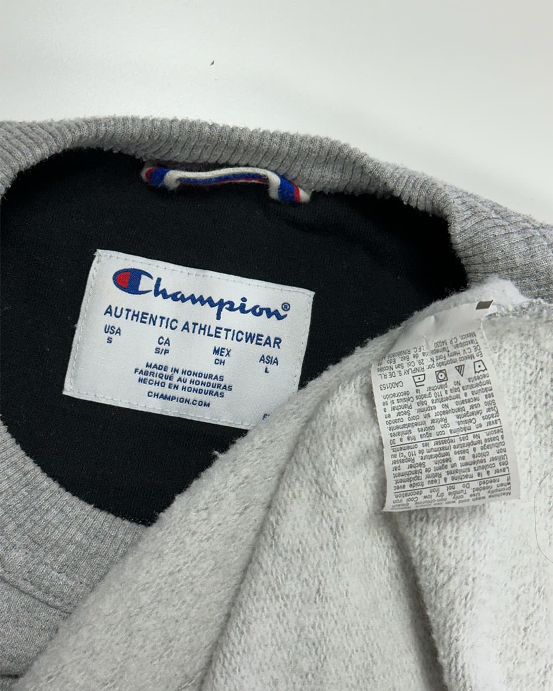 챔피언 기모 맨투맨 그레이 상품이미지3