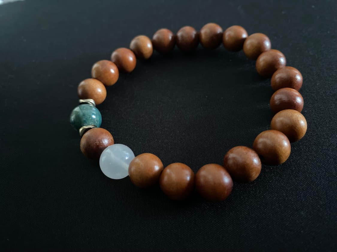 천연 우드 비즈 팔찌 상품이미지4