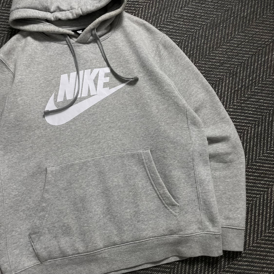 나이키 NSW 스우시 그레이 기모 후드 티셔츠o 4938 상품이미지3
