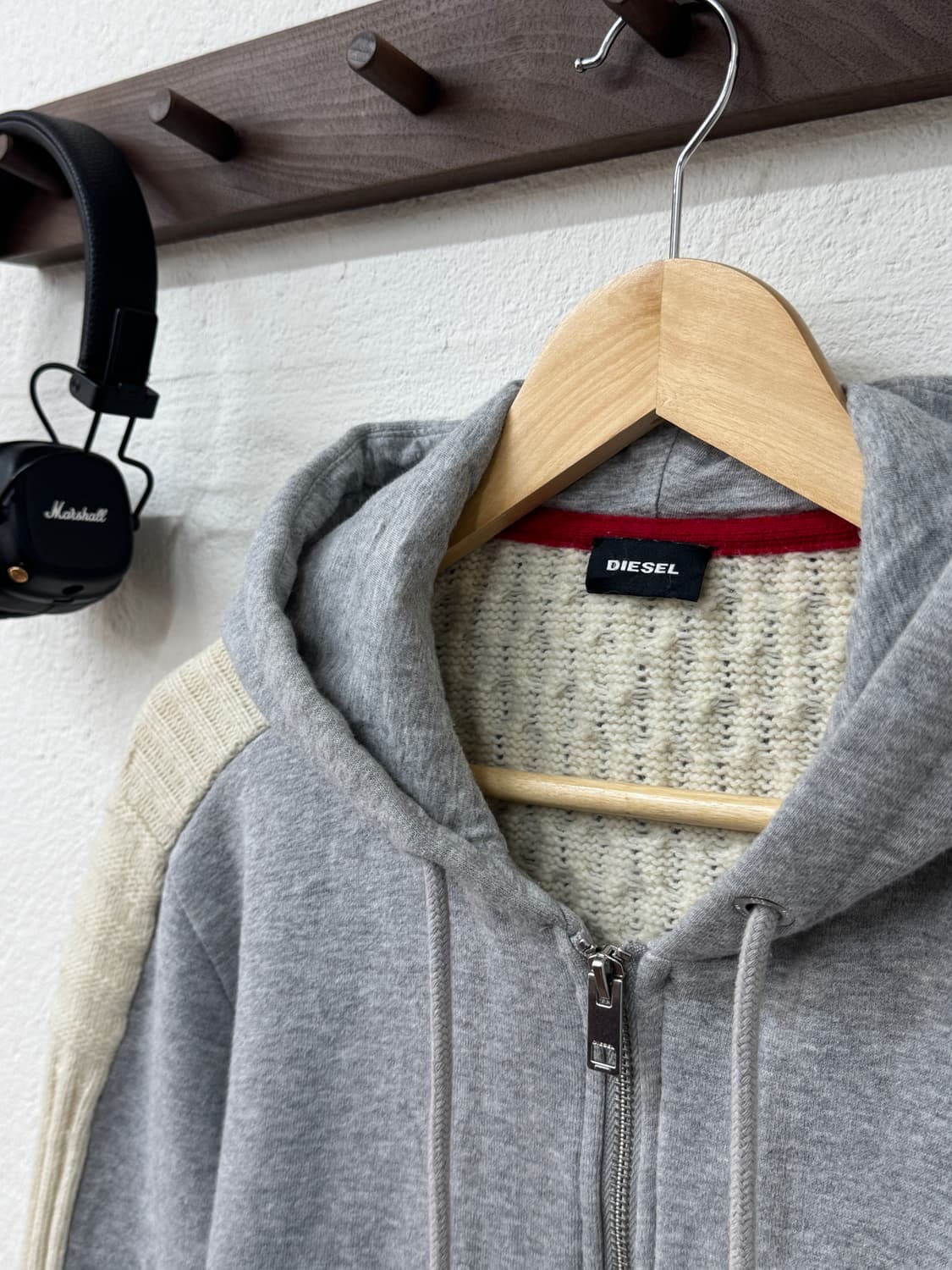 디젤 스웻 니트 후드집업(T1) 상품이미지3