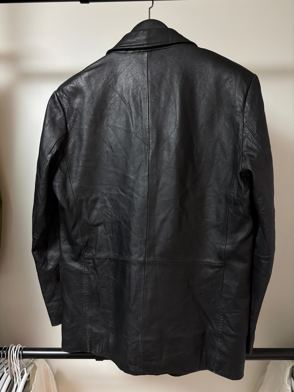 램스킨 레더 블레이저 자켓 상품이미지2