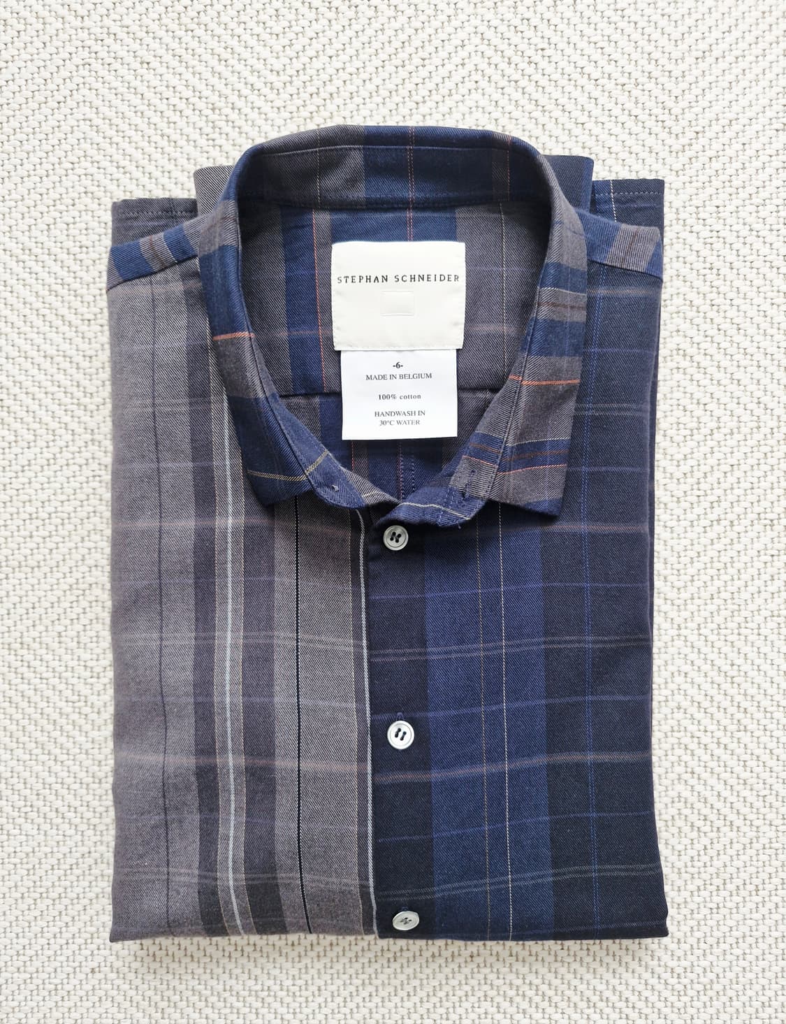 스테판슈나이더 에시메트릭 체크셔츠 상품이미지1