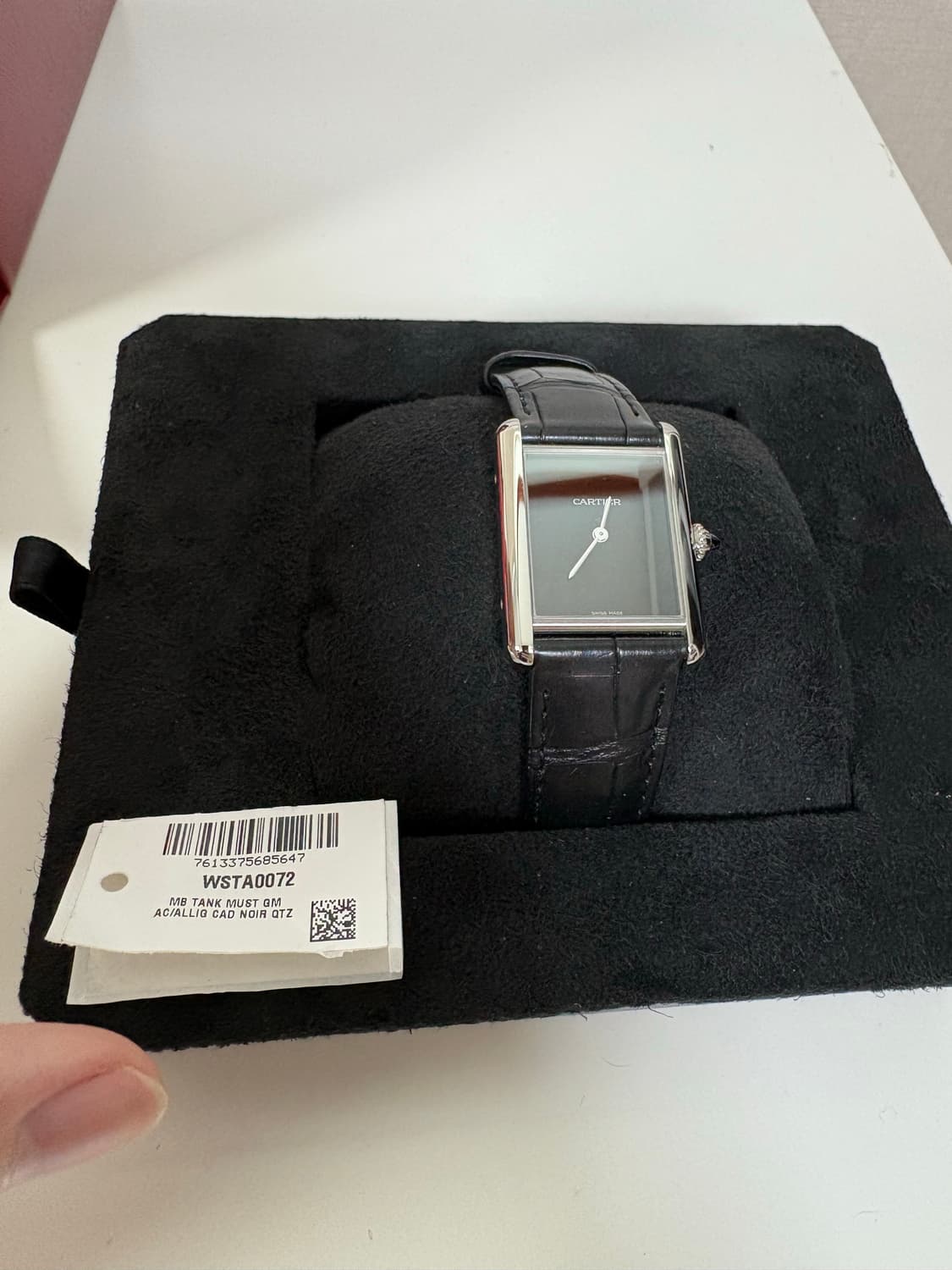 까르띠에 탱크 머스트 라지 블랙 래커 WSTA0072 상품이미지7