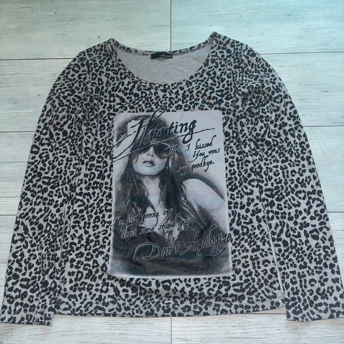 빈티지 vintage 펑크 punk 갸루 gal 레오파드 롱슬리브 상품이미지1