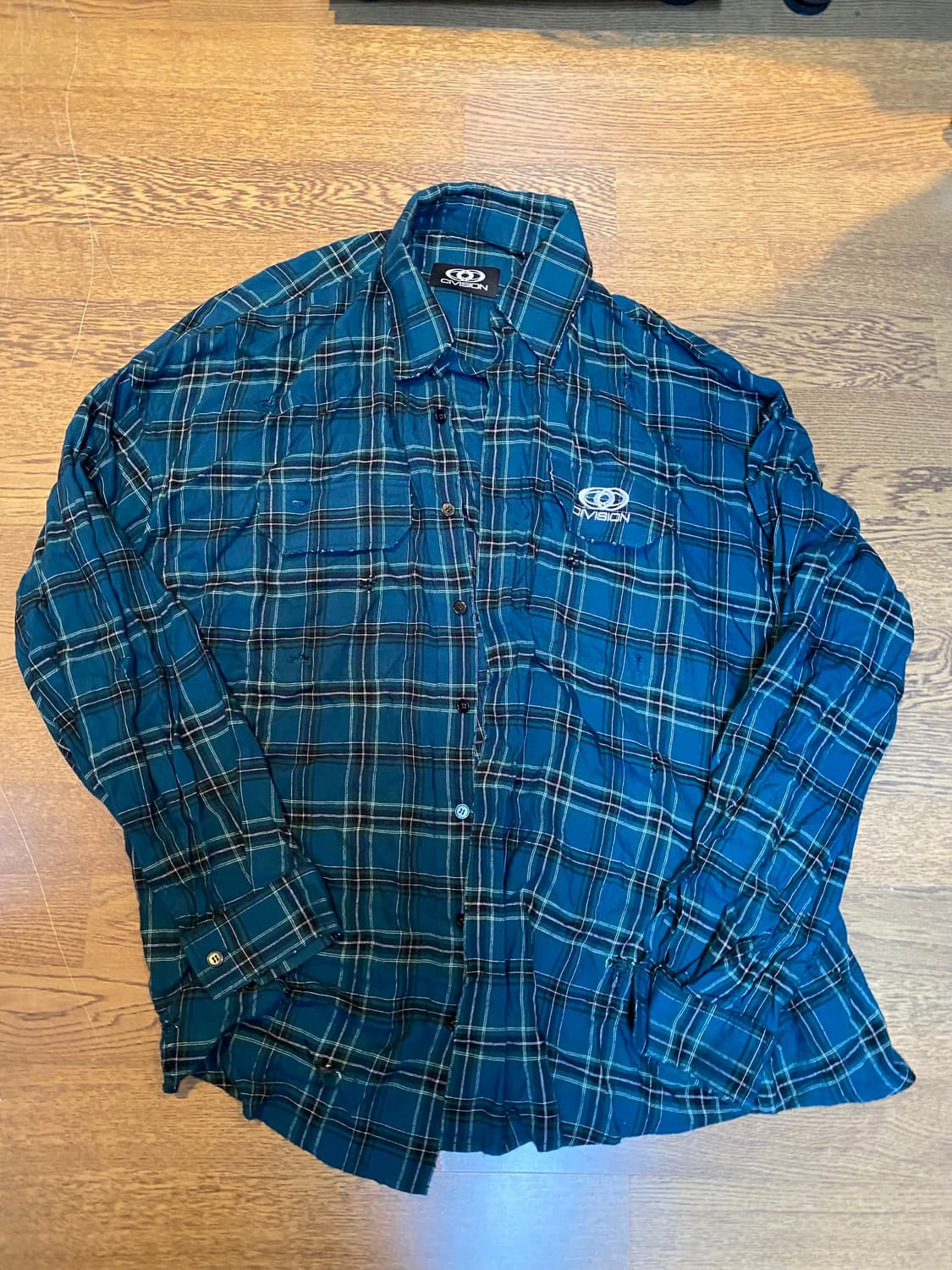 csc 체크셔츠 그린 1사이즈 상품이미지1