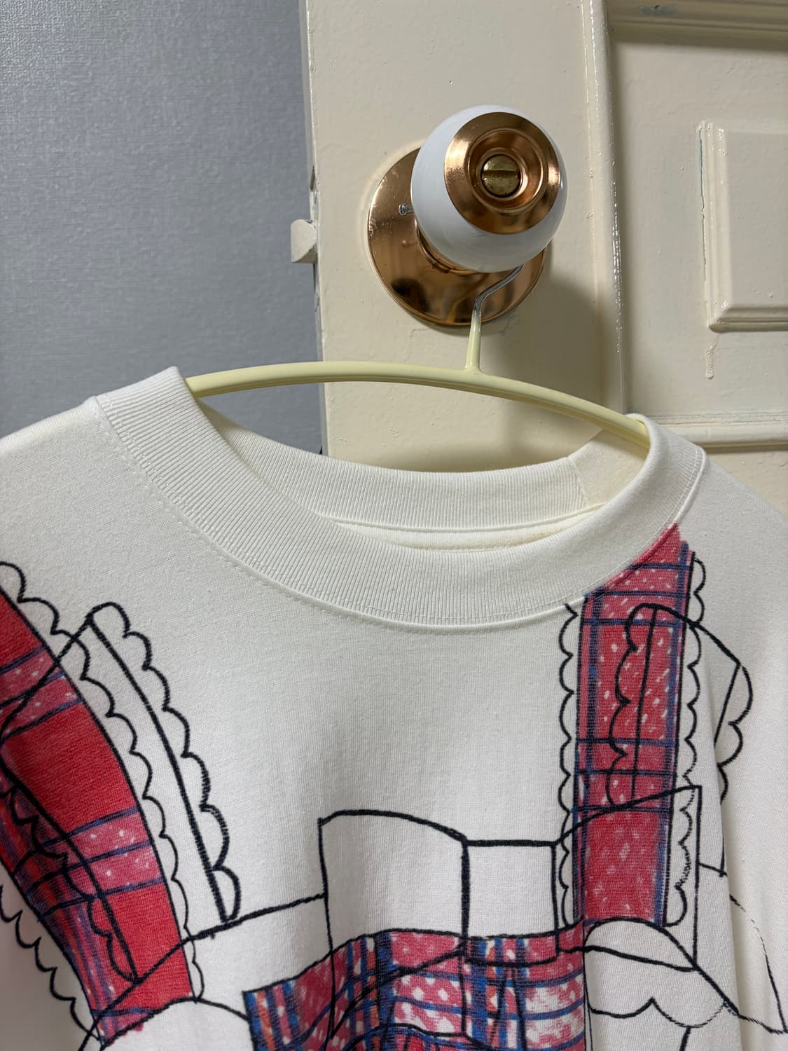 미미짱 FFATS CHECK RIBBON BIG BIG TEE(S사이즈) 상품이미지3