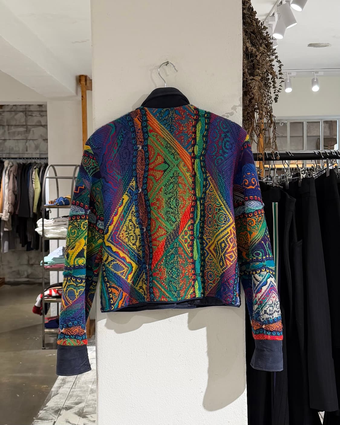 쿠지 멀티컬러 3D 니트 자켓 상품이미지6