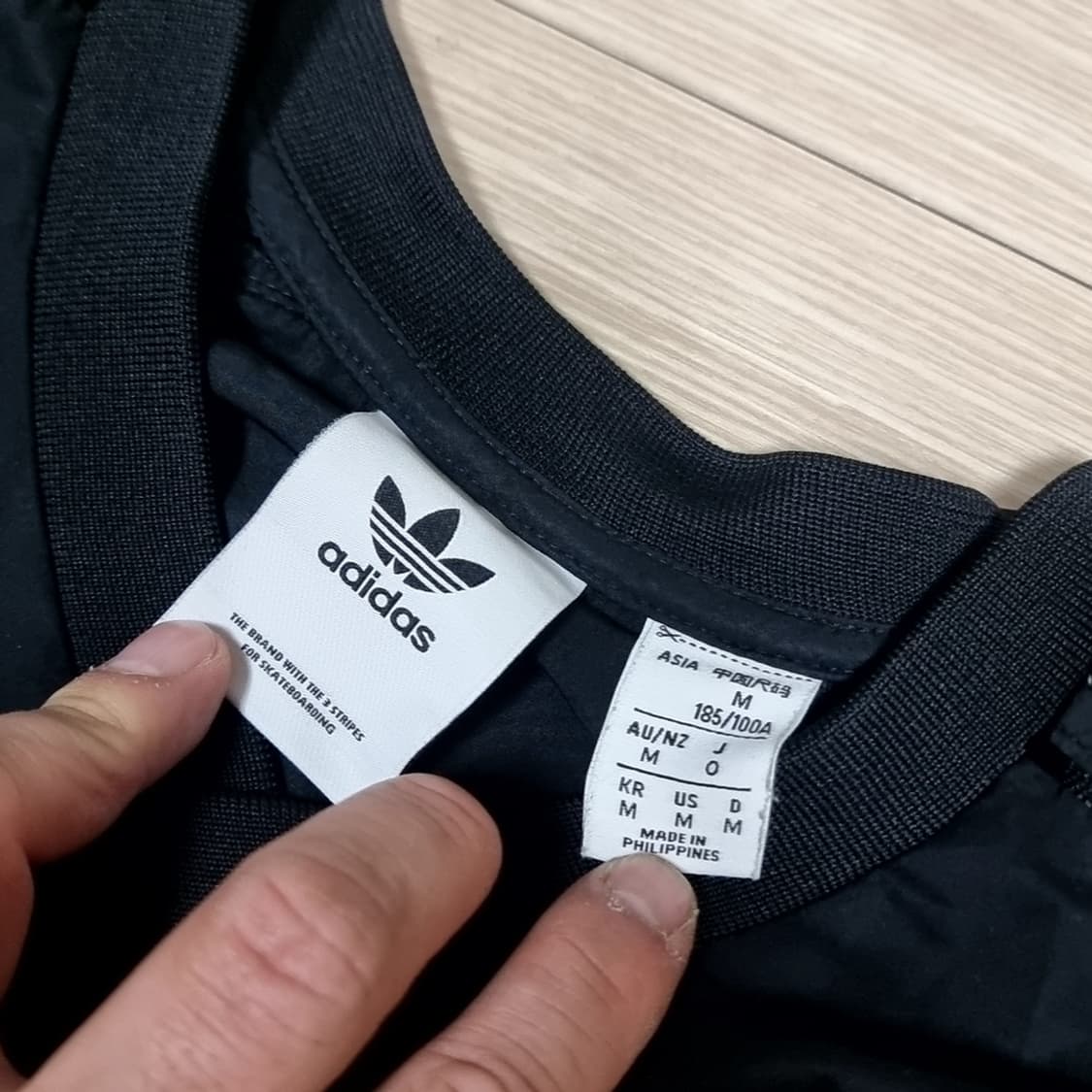 아디다스 블랙 풀오버 웜업(100-105) 상품이미지6