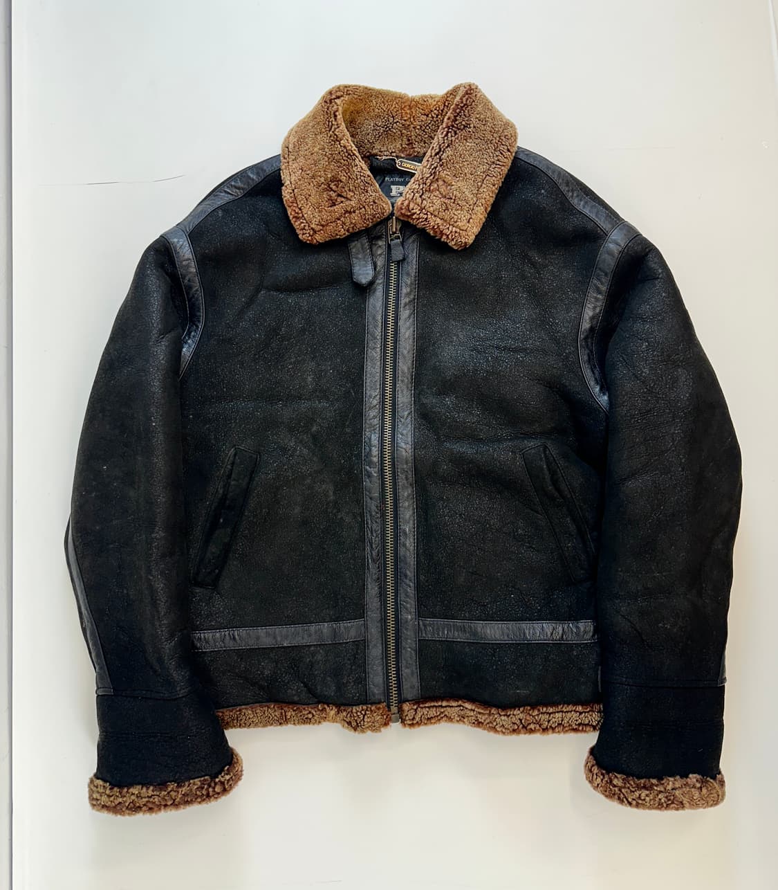 플레이 보이 올드스쿨 B-3 무스탕 자켓 상품이미지1