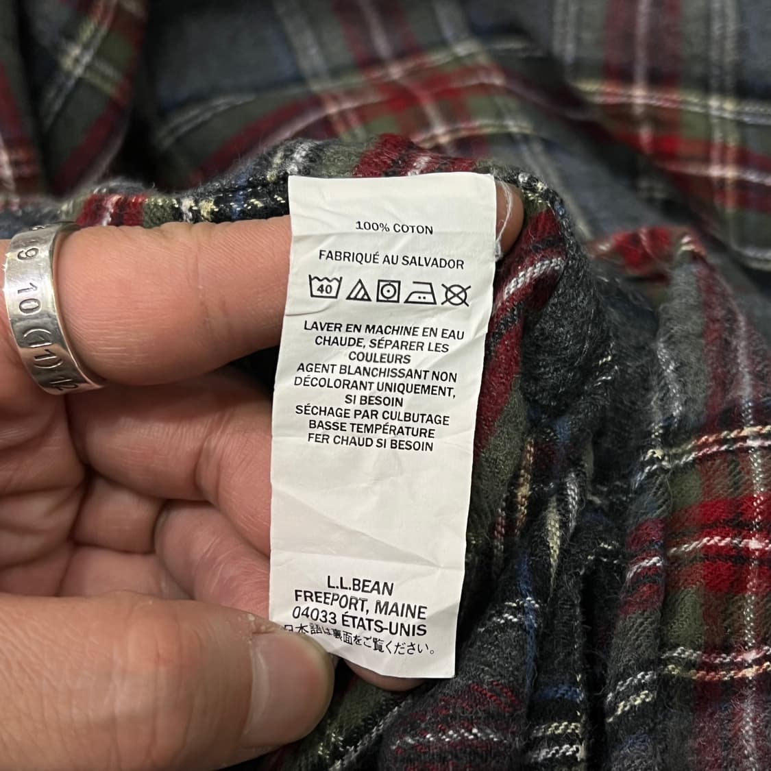  엘엘빈 체크 플란넬 셔츠 y14510 상품이미지6