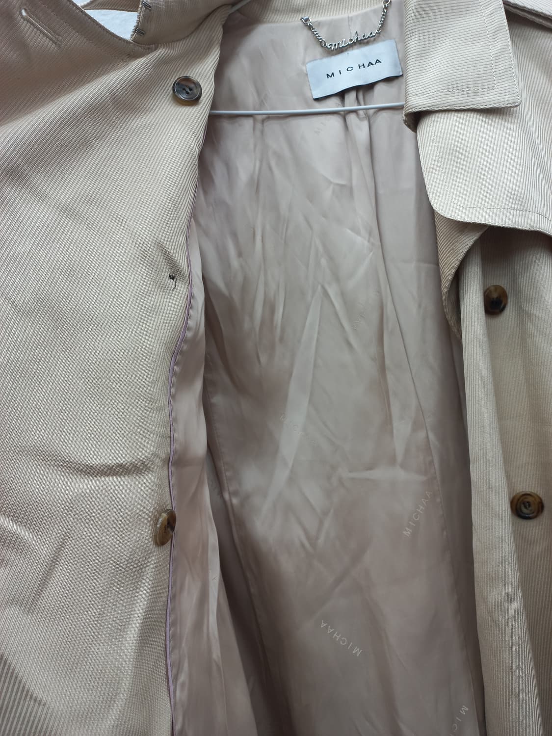 미샤 트렌치 코트 85-94-160 베이지 상품이미지5