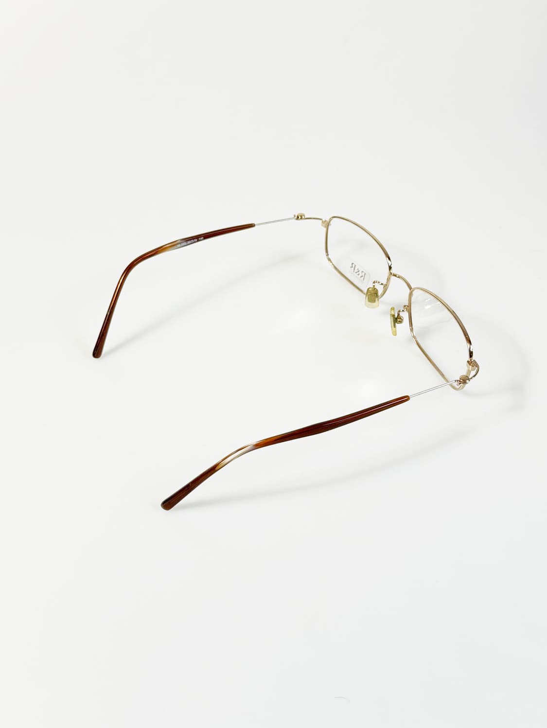 R&B EYEWEAR 골드 메탈 슬림 스퀘어 프레임 빈티지 안경 상품이미지4