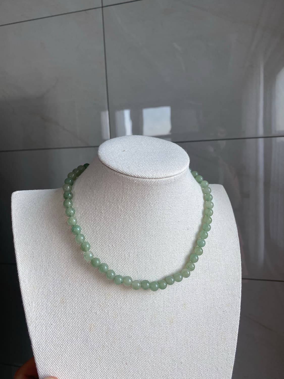 일본수입 연그린 스톤 비즈 목걸이 상품이미지6