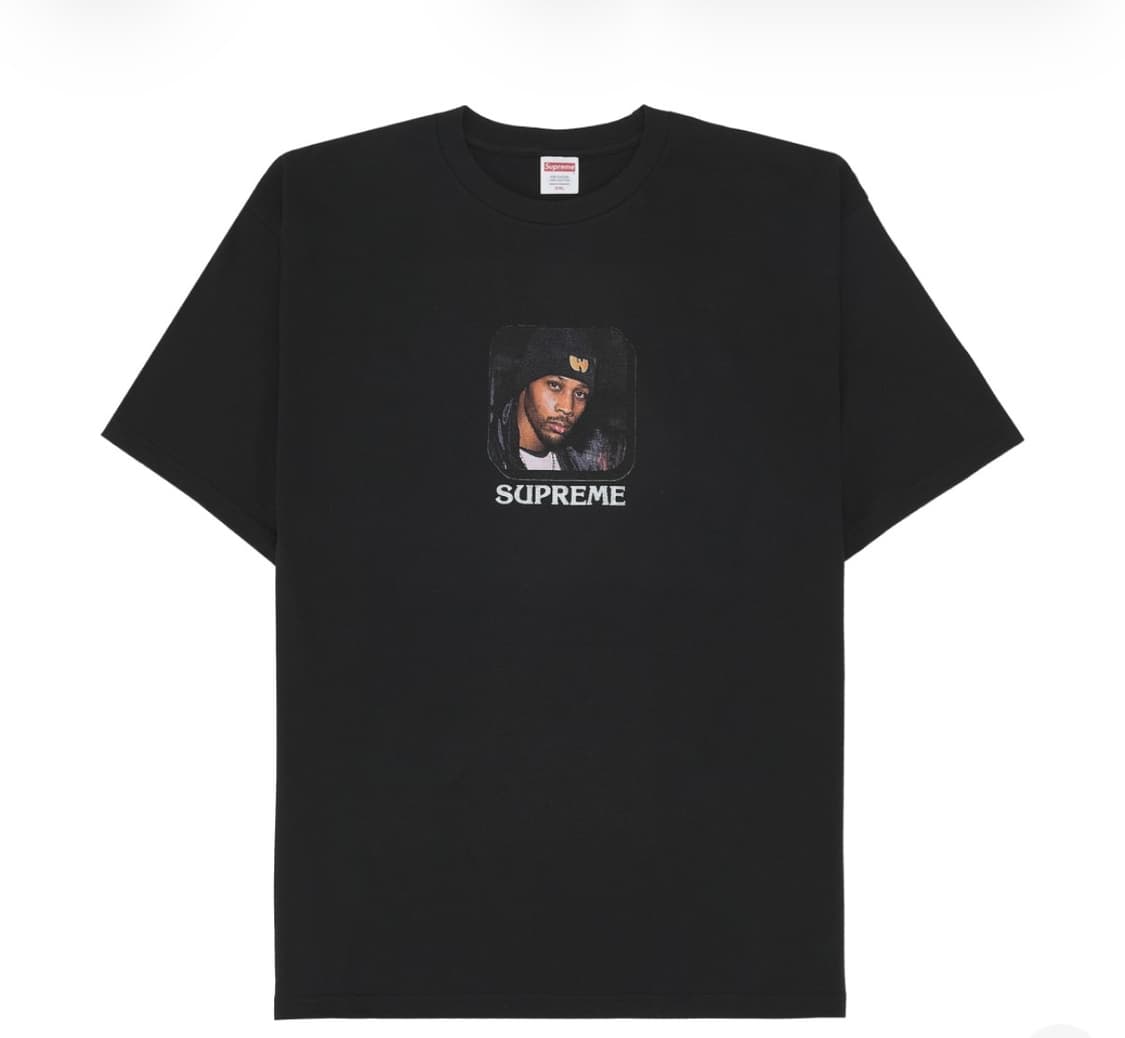 슈프림 x 우탱 클랜 RZA 티셔츠 블랙 상품이미지1