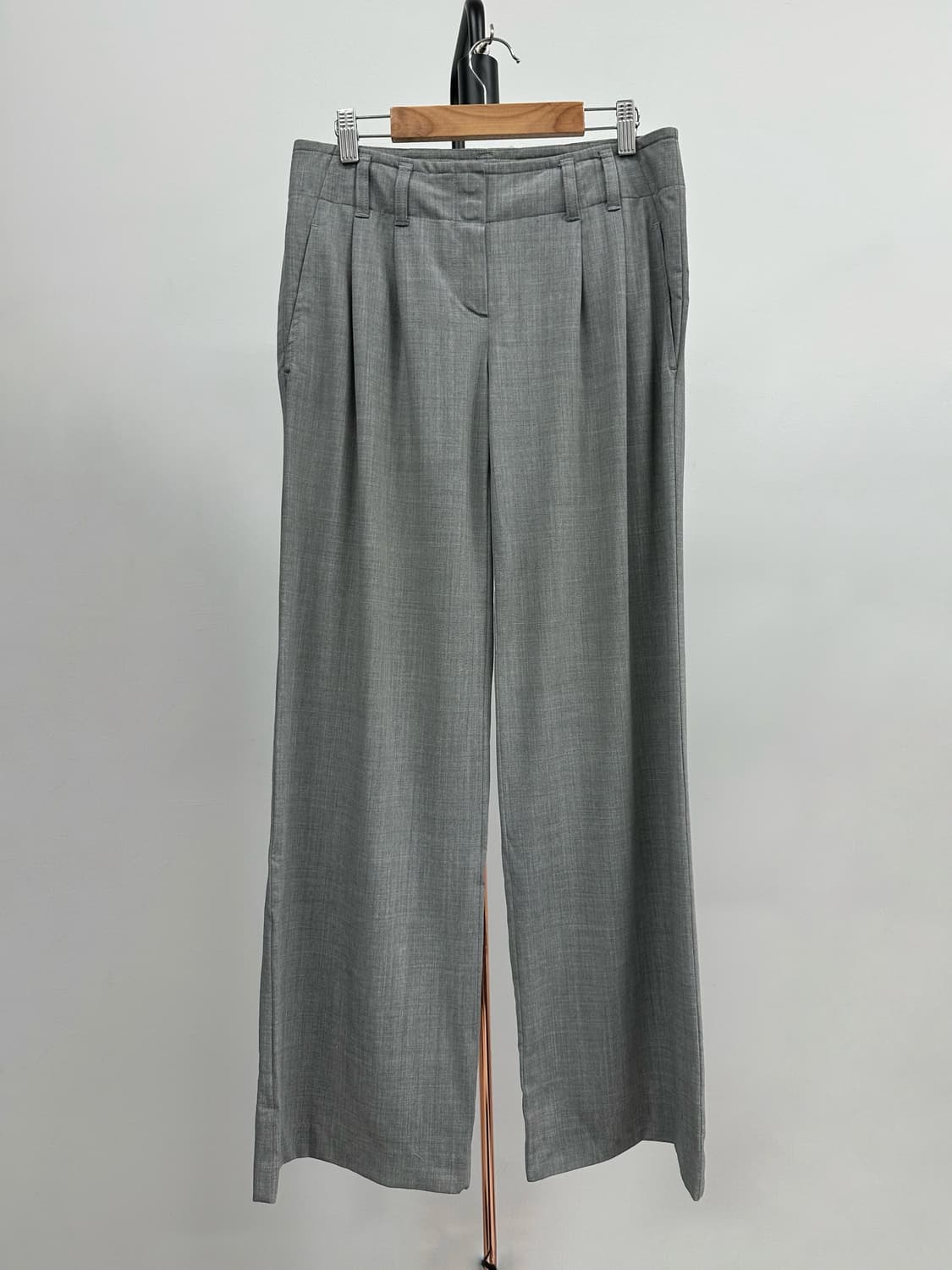 띠어리 플리츠 와이드 슬랙스 상품이미지1