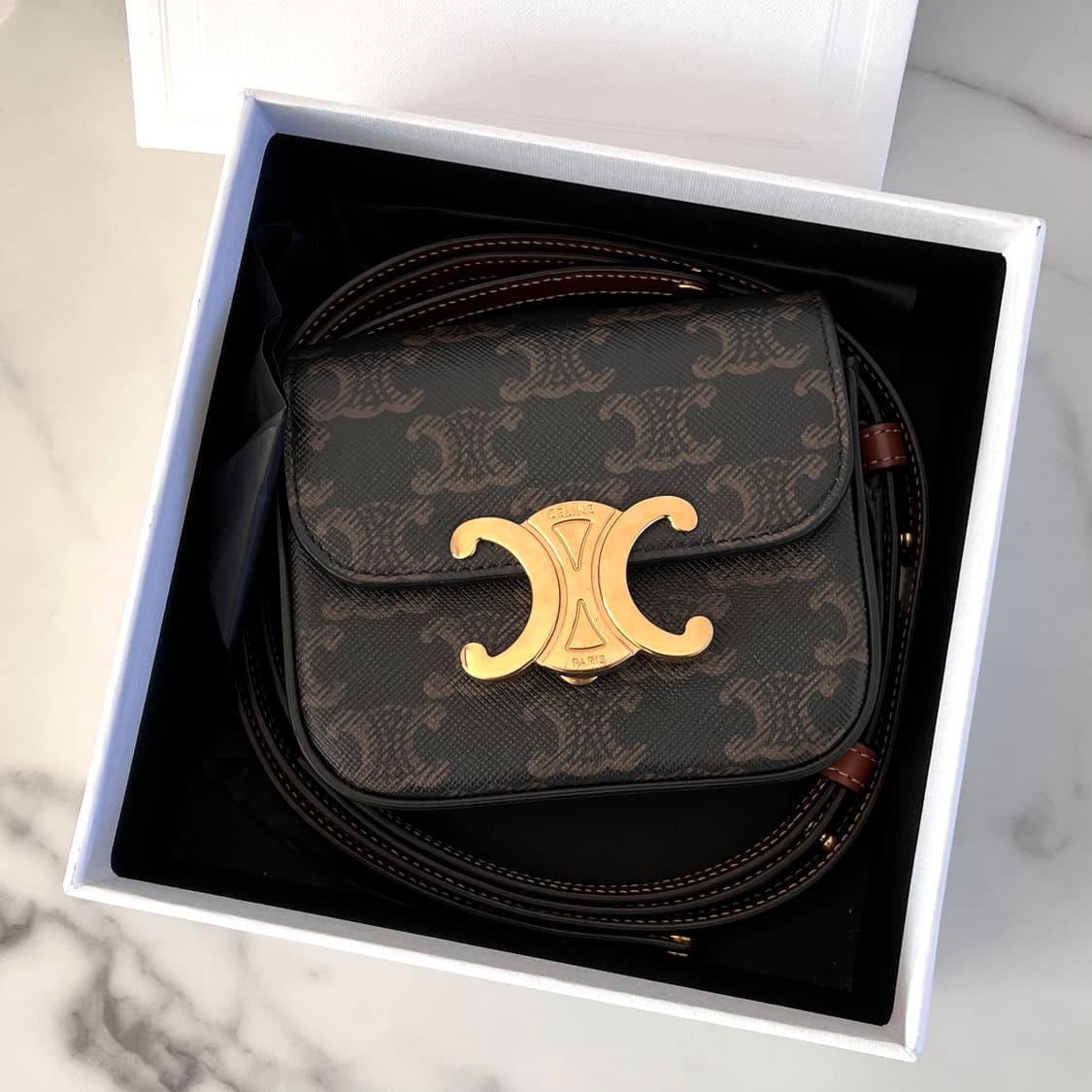 [S급/정품] 셀린느 미니 클로드 트리옹프 크로스백 가방 상품이미지1