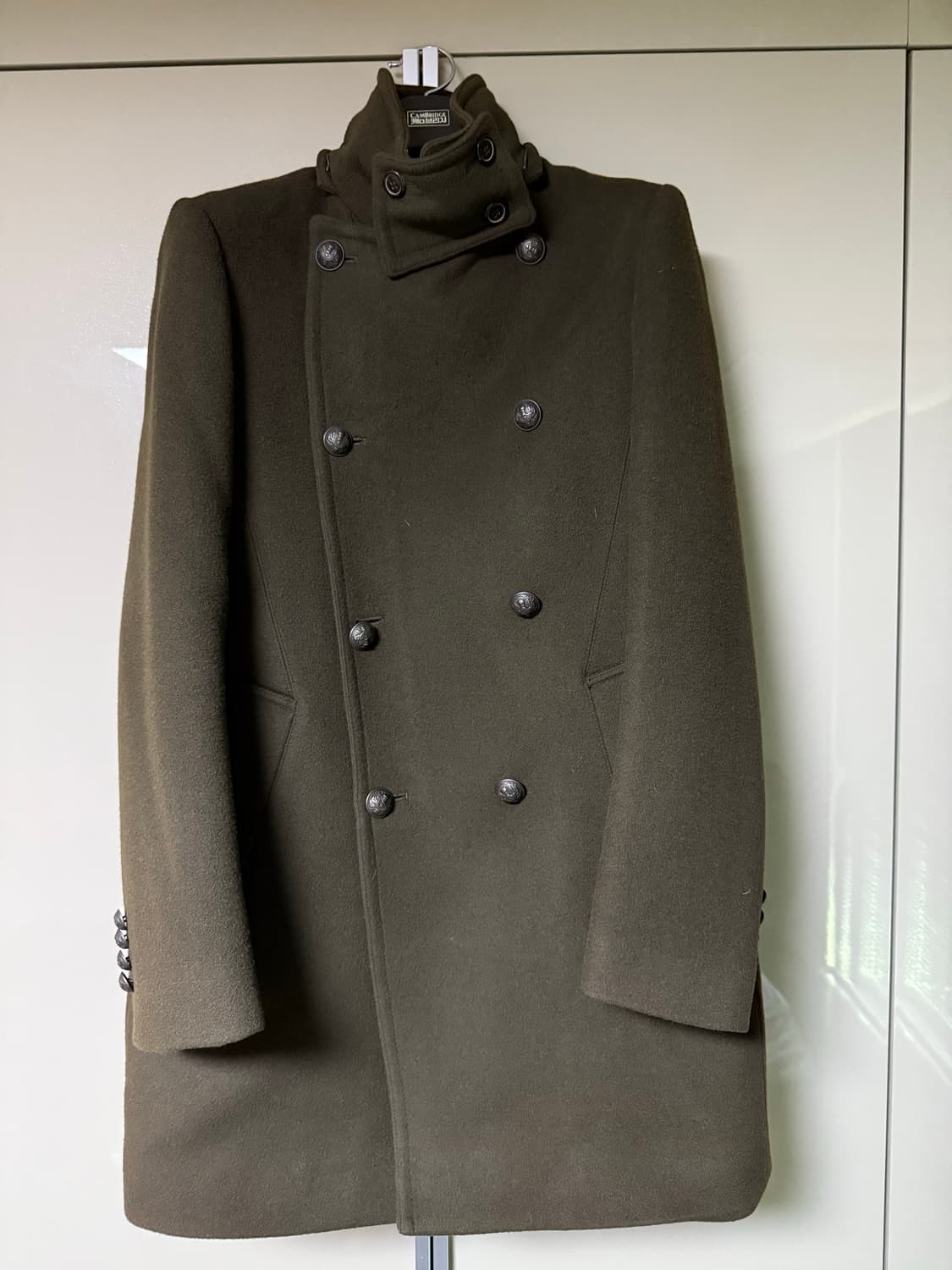 타임옴므 모직 하프코트 100사이즈 후드 탈부착 상품이미지1