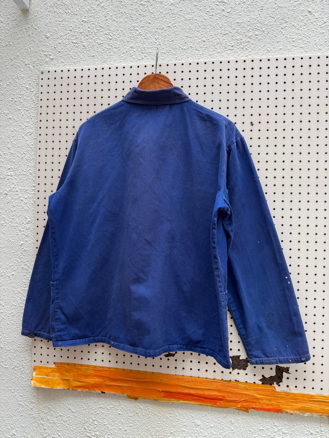 1970s FRIENDSHIP INDIGO BLUE 페이드 프렌치워크자켓 상품이미지9