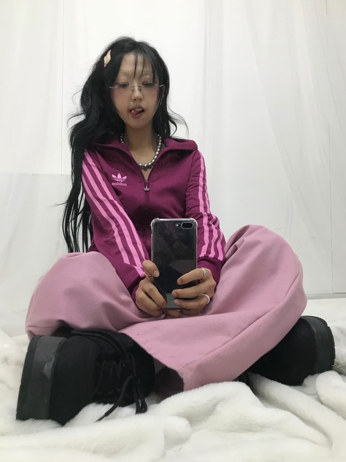 < Adidas Pink Track Jersey > 상품이미지1
