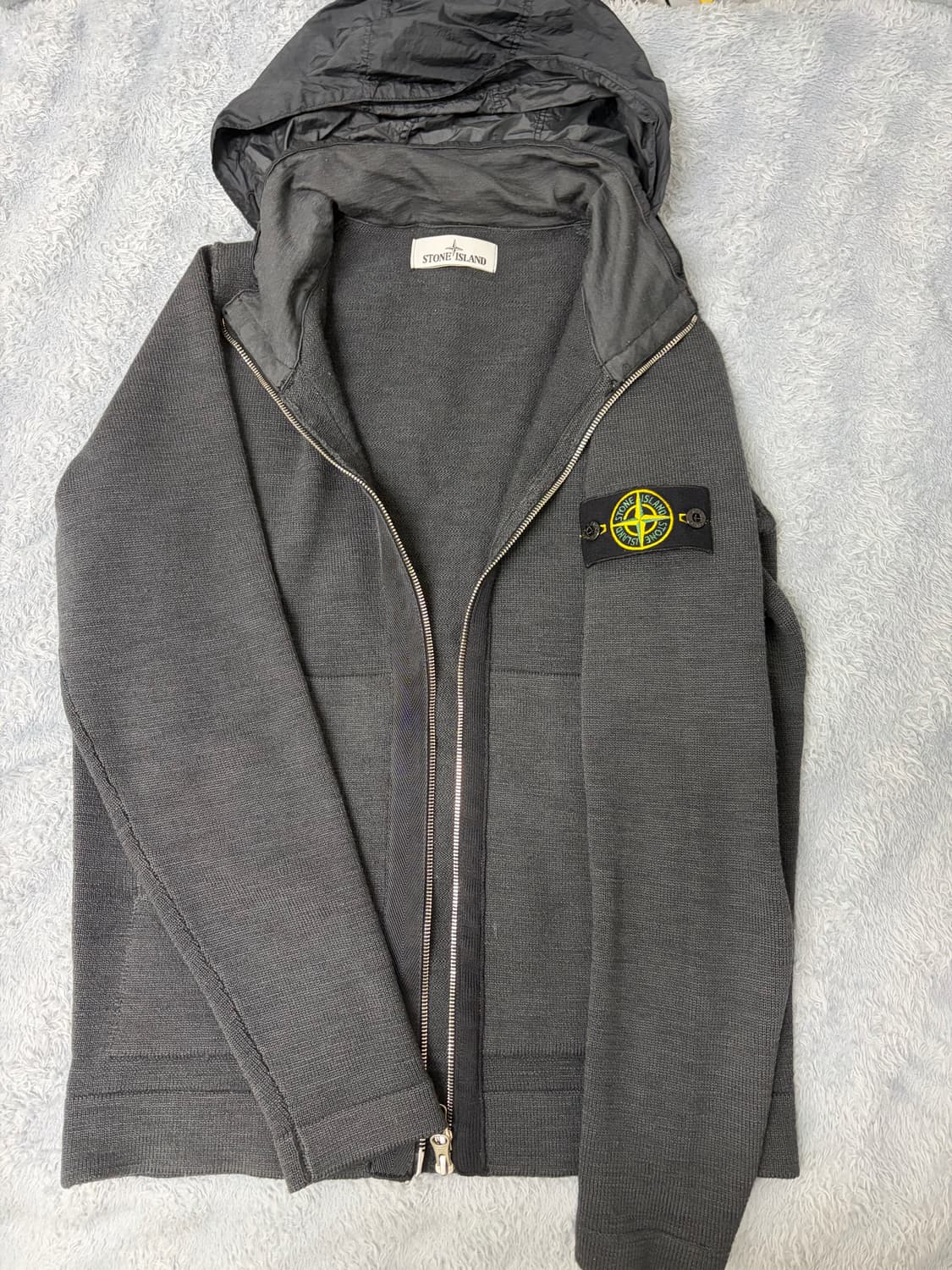 스톤아일랜드 니트 후드 집업 S 상품이미지1